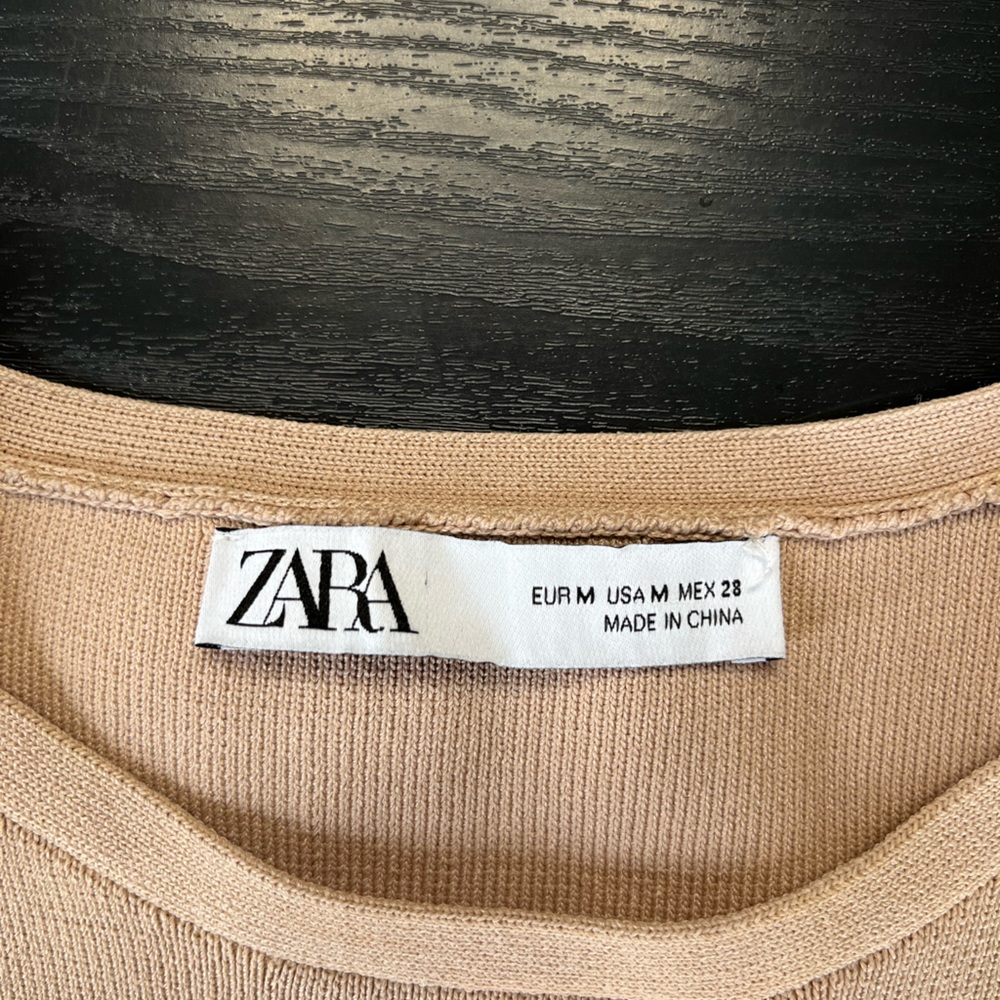 Zara Knit Cropped Tank Top Size Medium - Picture 5 of 5